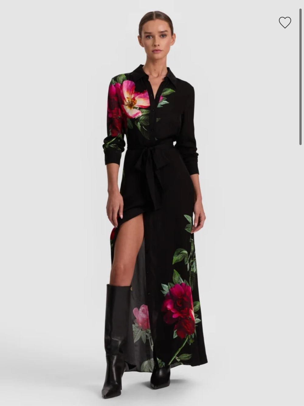 Alice + Olivia Cassidy Maxi Shirt Dress